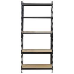 TOOLCRAFT TO-9919458 regál na těžké předměty, (š x v x h) 80 x 1.8 x 40 cm, kov, tvrdé vlákno, antracit/černá