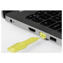 LINDY 47900 Portové zámky RJ-45 + klíč žlutá