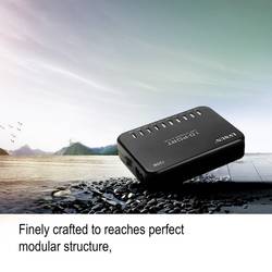 LVSUN 120W Smart 10-Port USB nabíjecí hub, 10x USB A, 120 W, černá