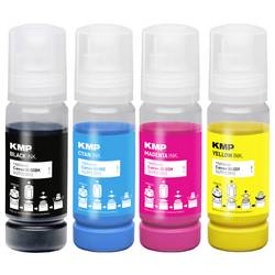 KMP Ink refill náhradní Canon GI55BK (6292C001), GI55C (6289C001), GI55M (6290C001), GI55Y (6291C001) kompatibilní kombinované balení černá, azurová,