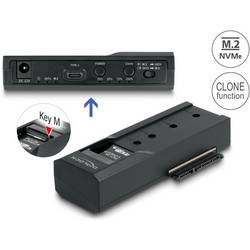 Delock 64252 USB-C™ (USB 3.2 Gen 2) M.2 PCIe NVMe dokovací stanice pro pevný disk 2.5 palec s funkcí klonování