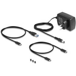 Delock 64252 USB-C™ (USB 3.2 Gen 2) M.2 PCIe NVMe dokovací stanice pro pevný disk 2.5 palec s funkcí klonování