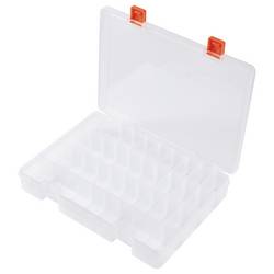 TRU COMPONENTS krabička na malé součástky (d x š x v) 250 x 190 x 40 mm přihrádek: 36 variabilní rozčlenění, Vč. rukojeti Obsah 1 ks