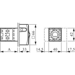 BACO NS4EV48 odpínač odblokovatelný 20 A 400 V 1 x 90 ° červená, žlutá 1 ks