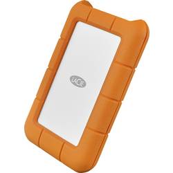LaCie Rugged, Rugged, 2 TB, externí HDD 6,35 cm (2,5), USB-C®, stříbrná, oranžová, STFR2000800