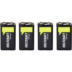 VOLTCRAFT akumulátor 9 V Ni-MH 270 mAh 8.4 V Připraveno k použití 4 ks