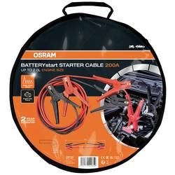 Osram Automotive BATTERYstart STARTER CABLE 200A startovací kabely 8.5 mm² hliník (poměděný) 3 m s plastovými kleštěmi