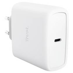 Trust USB nabíječka, USB Power Delivery (USB-PD) , GaN, 65 W, Power Delivery 3.0, PPS, bílá