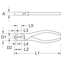 KS Tools 9641701 964.1701 univerzální kleště 200 mm