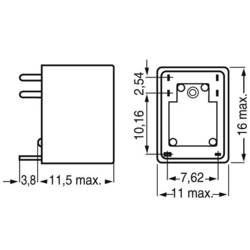 FiC FRS1B-S-DC24, FRS1B-S-DC24 relé do DPS, monostabilní, 1 cívka, 60 V/DC, 220 V/AC, 1 A, 1 ks