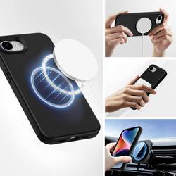 4Smarts Silikon Case Cupertino Cover Apple iPhone 16e černá Kompatibilní s MagSafe 541362