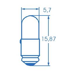 Barthelme 00282840 miniaturní žárovka 28 V 1.12 W MG5.7s/9 čirá 1 ks