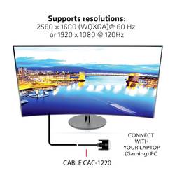 club3D DVI kabel DVI-D 24+1pol. Zástrčka 3.00 m černá CAC-1223 DVI kabel
