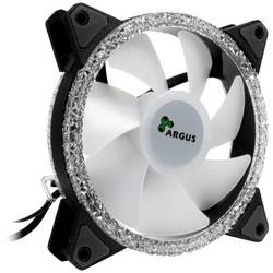 Inter-Tech RS-071 RGB PC větrák s krytem černá, bílá