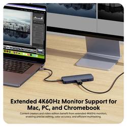 HYPER USB-C® dokovací stanice HyperDrive EcoSmart Gen.2 Hub Vhodné pro značky (dokovací stanice pro notebook): univerzální napájení USB-C®