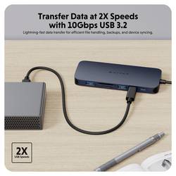 HYPER USB-C® dokovací stanice HyperDrive EcoSmart Gen.2 Hub Vhodné pro značky (dokovací stanice pro notebook): univerzální napájení USB-C®