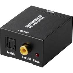 SpeaKa Professional AV konvertor SP-ATDAC-100 [cinch - Toslink, cinch digitální]