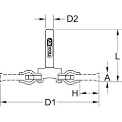 KS Tools 340.0039 Kartáč z ocelového drátu 0,5 mm, Ø 75 mm