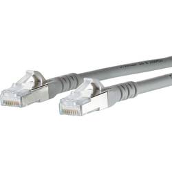 Metz Connect 130845B033-E RJ45 síťové kabely, propojovací kabely CAT 6A S/FTP 20.00 m šedá s ochranou 1 ks