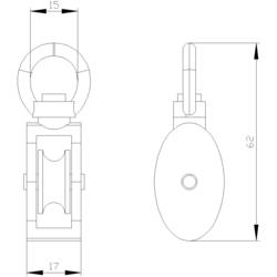 Siemens 3SE79211AC 3SE7921-1AC kladka k navijáku 1 ks