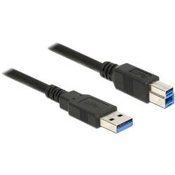 Delock USB kabel USB 3.2 Gen1 USB-A zástrčka, USB-B zástrčka 0.50 m černá 85065
