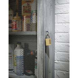 Master Lock P44298 visací zámek na heslo, 40 mm, hliník, mosaz