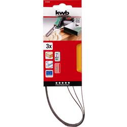 kwb 910506 sada brusného pásu Zrnitost 60 (d x š) 457 mm x 13 mm 3 ks