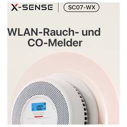 X-Sense SC07-WX, SC07-WX Výstražný detektor kouře a oxidu uhelnatého kouře, oxidu uhelnatého (CO)