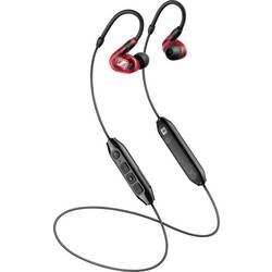 Sennheiser IE 100 PRO WIRELESS RED špuntová sluchátka (In Ear) Bluetooth®, kabelová červená High-Resolution Audio headset studiové