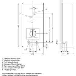 Vaillant VED E 18/8 B VED E 18/8 B průtokový ohřívač A (A+ - F) 18 kW