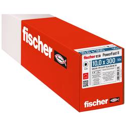 Fischer 566349 PowerFast II talířové šrouby 10 mm 300 mm vnitřní hvězdice ocel galvanizováno zinkem 50 ks