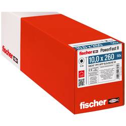 Fischer 566347 PowerFast II talířové šrouby 10 mm 260 mm vnitřní hvězdice ocel galvanizováno zinkem 50 ks
