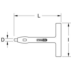 Děrovač s ochrannou izolací, 100 mm KS Tools 117.1649 (Ø x d) 4 mm x 100 mm
