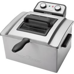 Profi Cook PC-FR1038 dvojitá fritéza se studenou zónou 5 l 3 000 W funkce časovače, manuálně nastavitelná teplota nerezová ocel