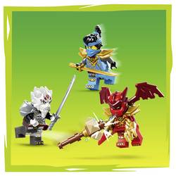 71863 LEGO® NINJAGO Zilvar na draku Grimtaku; monster hračky s 3 minifigurami