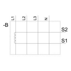 Siemens 3UL2303-1A 3UL23031A diferenční proudový transformátor Průchodka pro vodič (výška x šířka):55 x 55 mm Ø průchodky vodiče:55 mm montáž na DIM lištu 1 ks