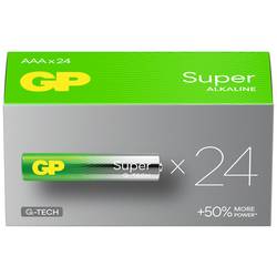 GP Super mikrotužková baterie AAA alkalicko-manganová 1.5 V 24 ks