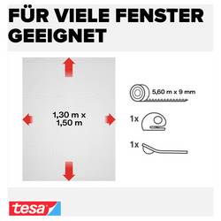 Síť proti hmyzu do oken tesa COMFORT, (š x v) 1500 mm x 1300 mm, antracitová, 1 ks
