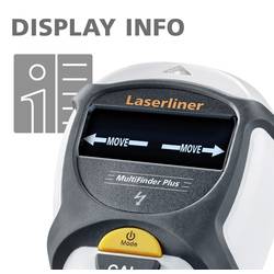Laserliner detektor MultiFinder Plus 080.965E Detekční hloubka (max.) 100 mm Druh materiálu dřeva, železných kovů, neželezných kovů, kabely vedoucí napětí