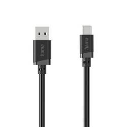 Hama Nabíjecí kabel USB USB 2.0 USB-A zástrčka, USB-C ® zástrčka 0.5 m černá 00201818