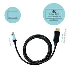 i-tec USB kabel USB-C ® zástrčka, Konektor DisplayPort 1.5 m černá C31CBLDP60HZ Kabel pro displeje USB-C®
