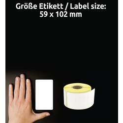 Avery-Zweckform etikety (role) 102 x 59 mm fólie bílá 1 ks trvalé A1933088 univerzální etikety
