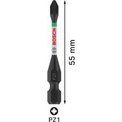 Bosch Accessories 2608522543 2608522543 křížový bit Pohon (šroubovák): 1/4 (6,3 mm) Typ zakončení: křížový PZ PZ 1