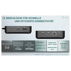 Itec USB-C® dokovací stanice I-TEC USB-C DP Dual HDMI DS + Charger