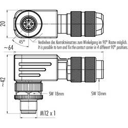 binder 99 1433 824 04 neupravený zástrčkový konektor pro senzory - aktory, 99 1433 824 04-20, piny: 4, 1 ks