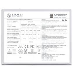 Lian Li SP Series Platinum 80 PLUS Platinum PC síťový zdroj 1000 W SFX 80 PLUS® Platinum