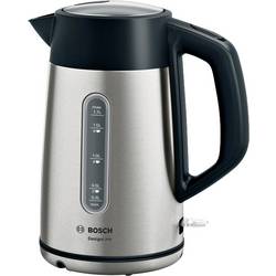 Bosch Haushalt TWK4P440 rychlovarná konvice, indikátor, ochrana proti přehřátí, bezšňůrová, nerezová ocel, TWK4P440