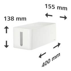 Hama kabelový box plast bílá tuhý (d x š x v) 40 x 15.6 x 13 cm 1 ks 00221011