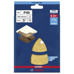 Bosch Accessories EXPERT C470 2608900886 brusný papír s otvory Zrnitost 40 (d x š) 102 mm x 93 mm 10 ks