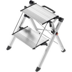 Hailo MK80 ComfortLine 4310-100 hliník sklápěcí schůdky skládací max.prac. výška: 2.4 m stříbrná, černá 3.6 kg
